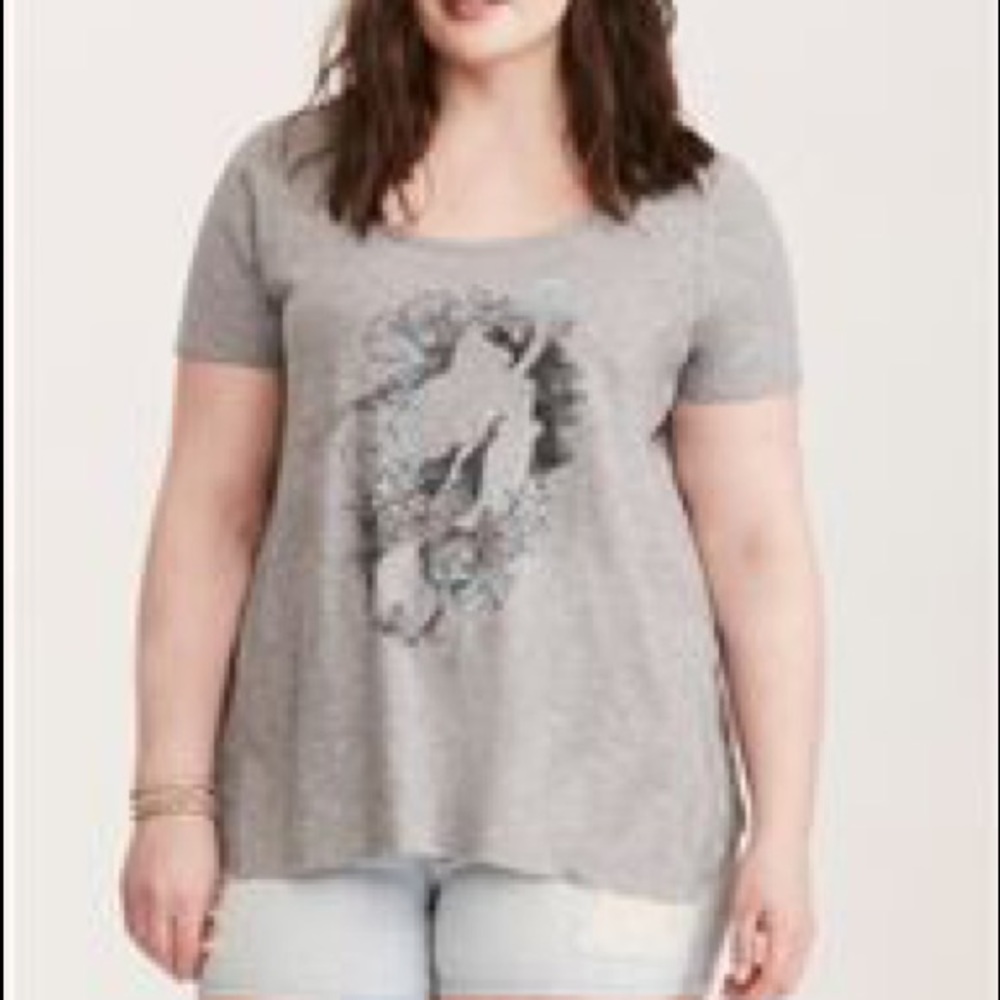 DISNEY ARIEL CROCHET INSET TEE